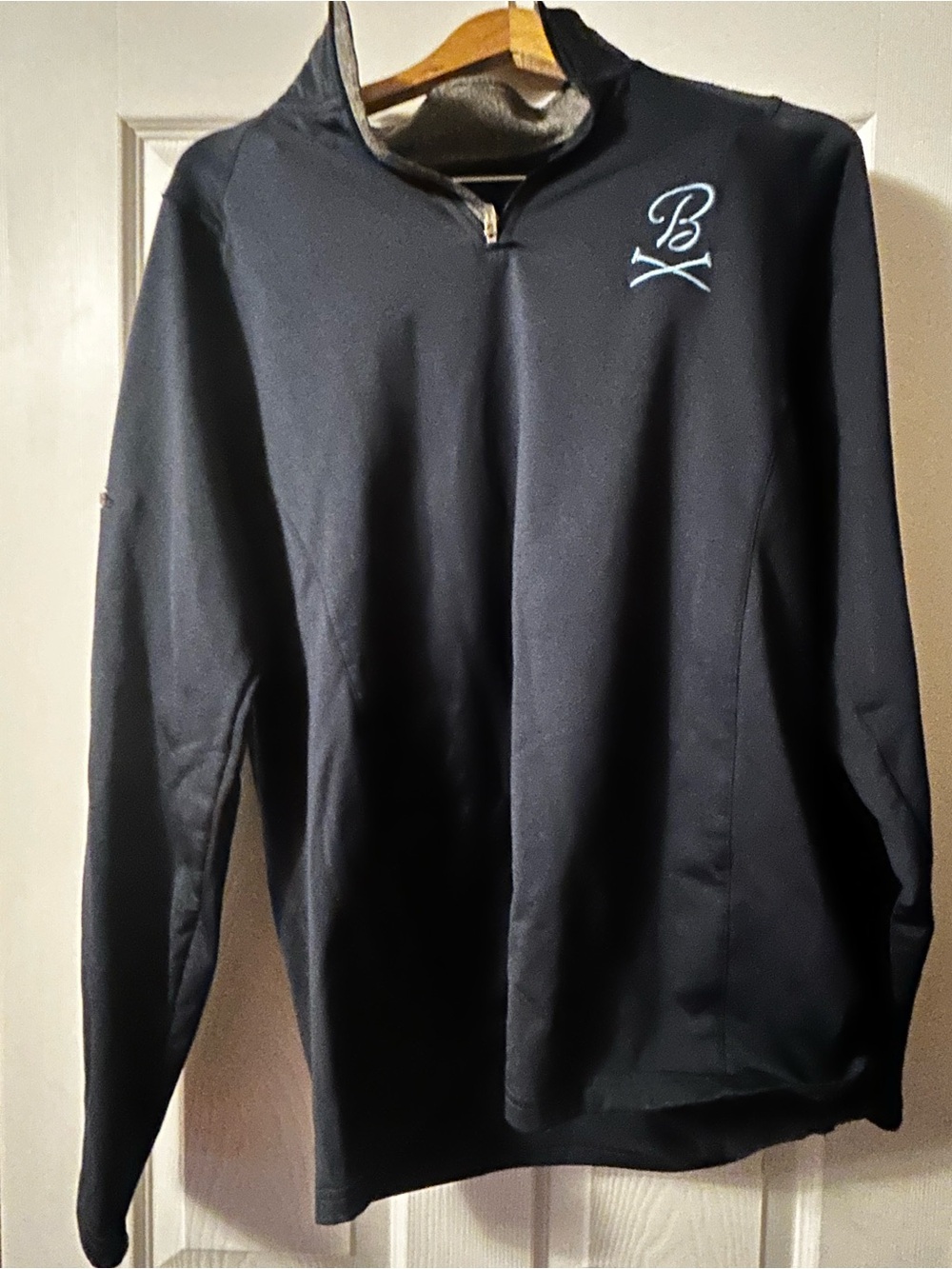 Men's Blue Barstool Golf Quarter-Zip Pullover